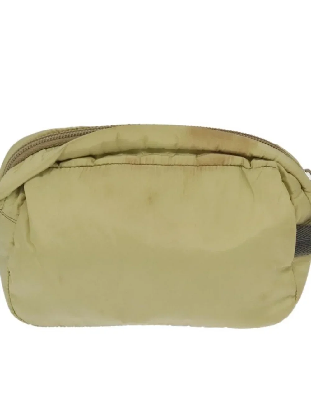 PRADA Sports Pouch Nylon 2 Set Red Beige Auth bs20324